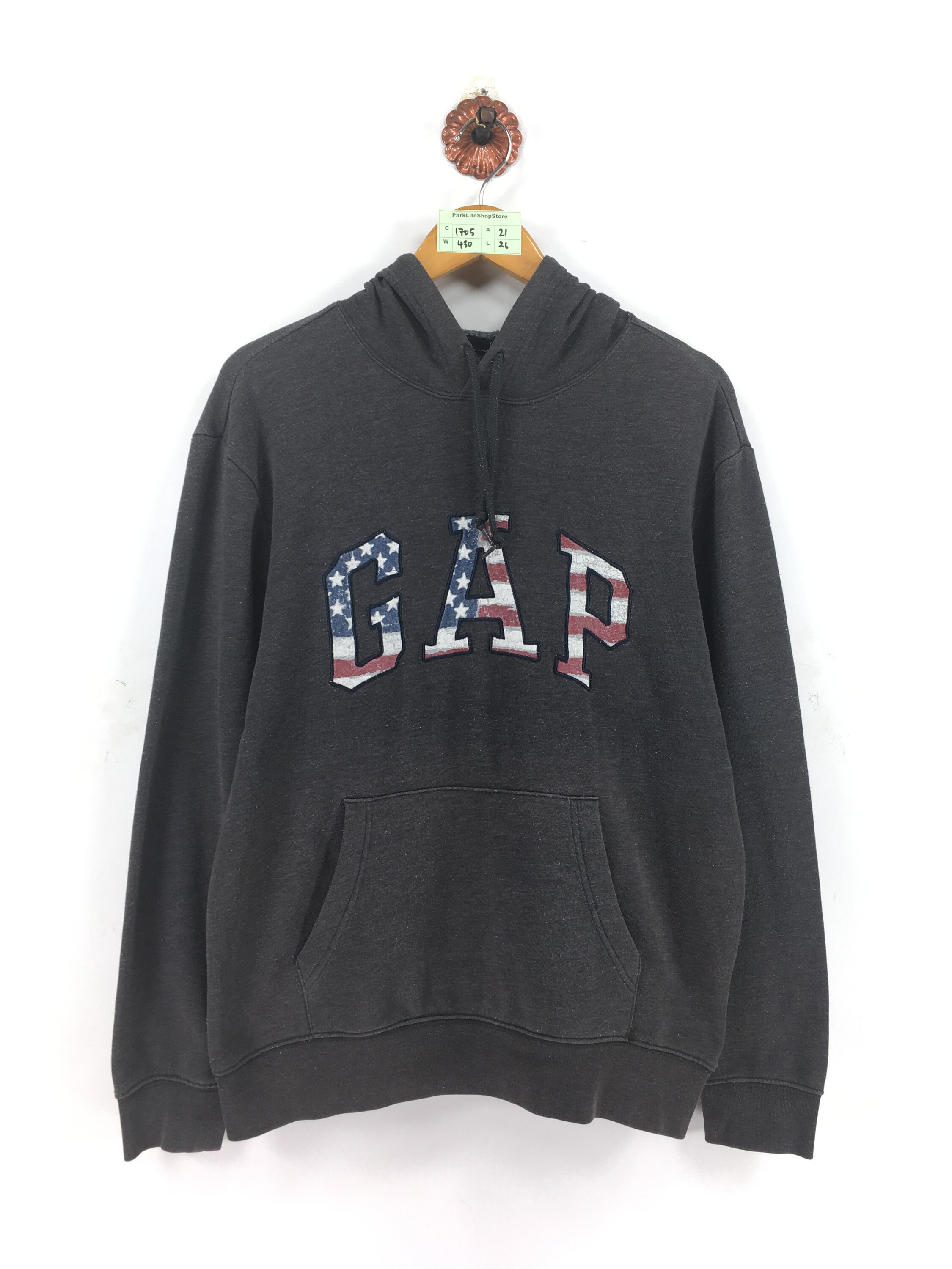 Vintage GAP Hoodie Sweatshirt Unisex Medium 1990s Gap Spell Etsy
