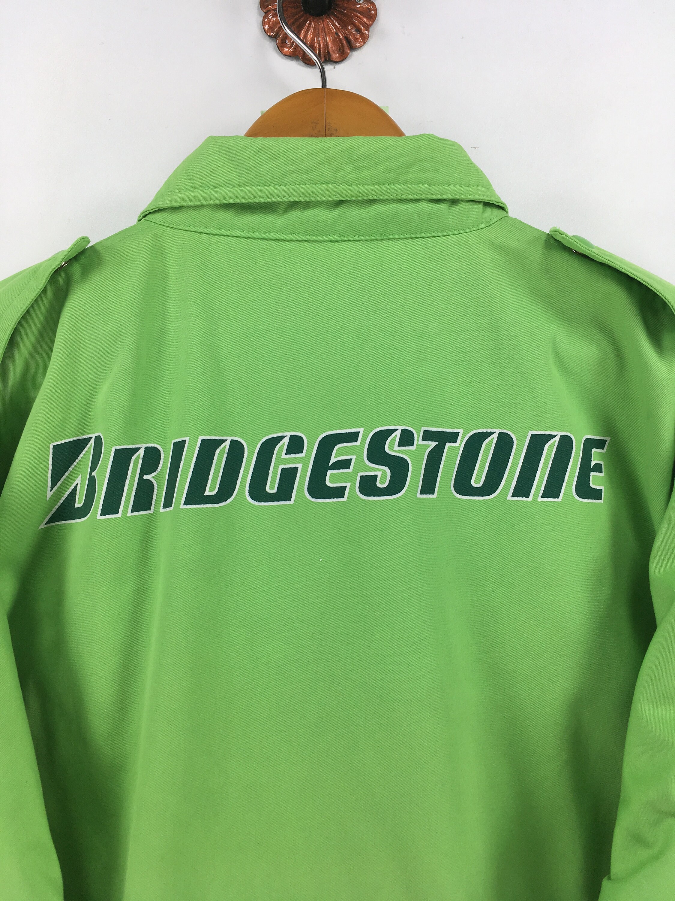 Vintage BRIDGESTONE Cotton Jacket Unisex Large 90s Bridgestone | Etsy