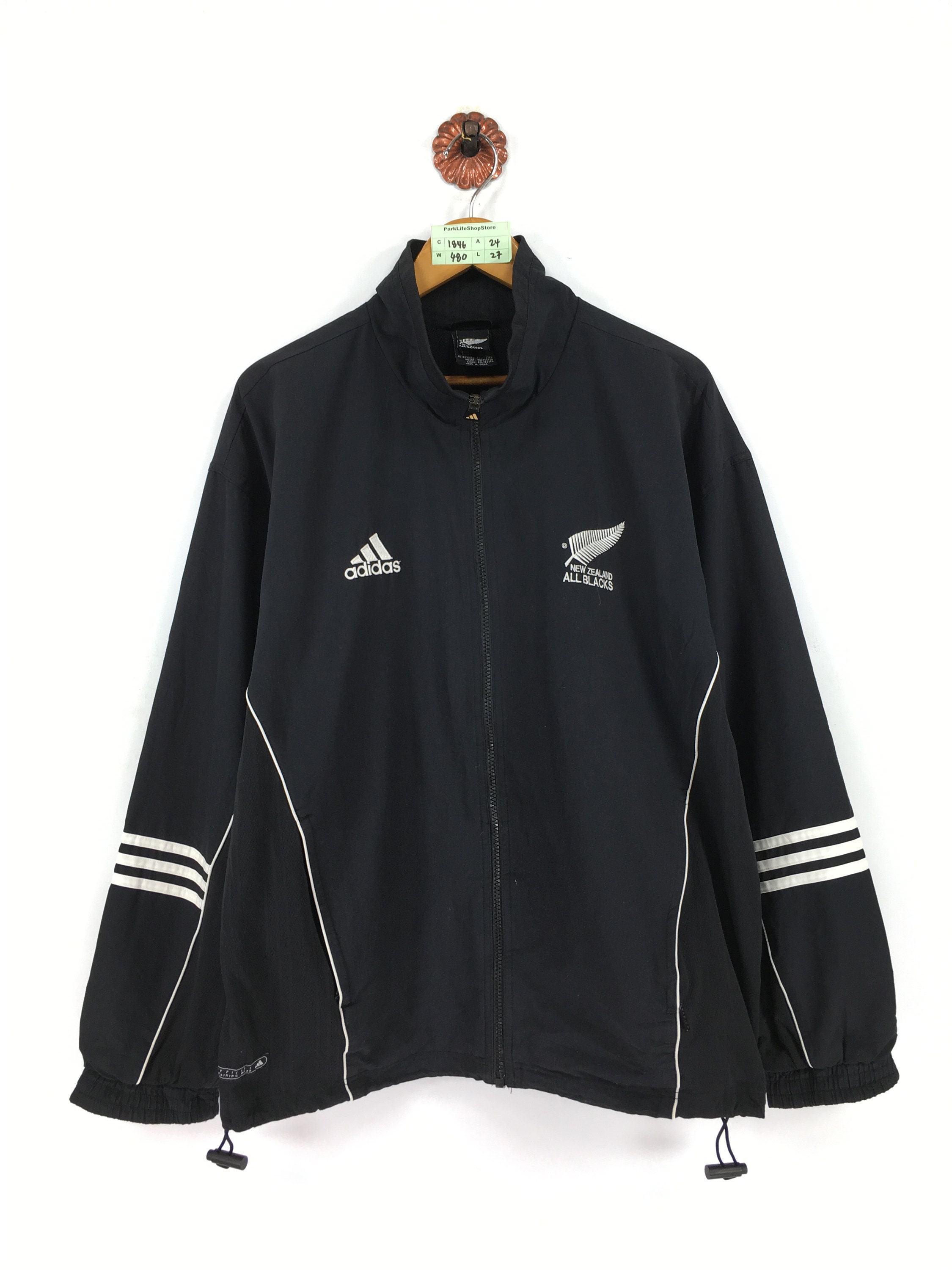 Adidas Track Top Windbreaker Jacket Medium Vintage