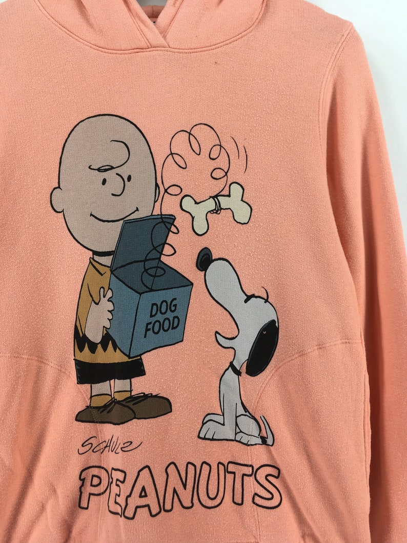Peanuts Schulz Snoopy Pullover Hoodie Unisex Medium Vintage Etsy