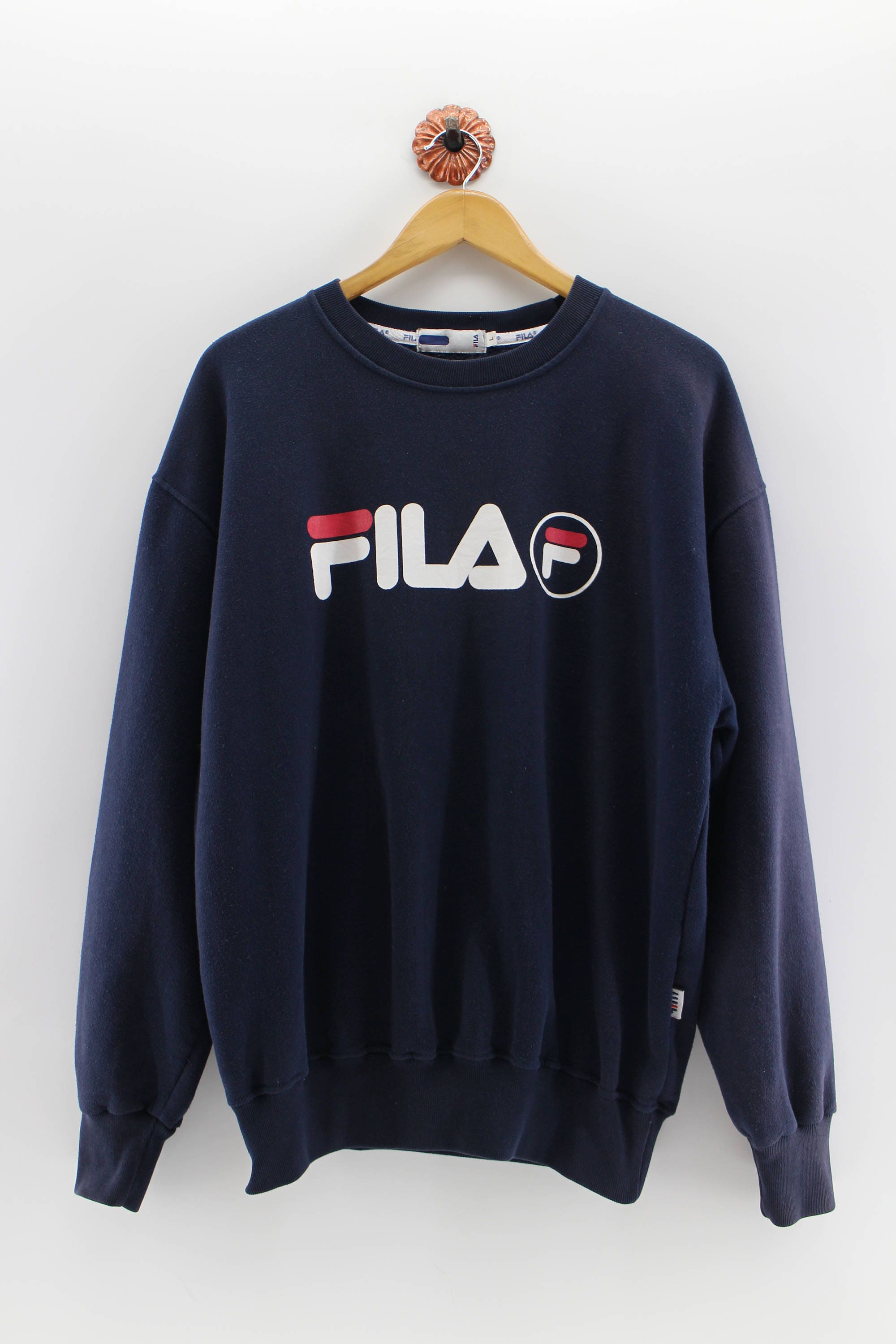 FILA Crewneck Sweater Men Large Fila Italia Pullover | Etsy