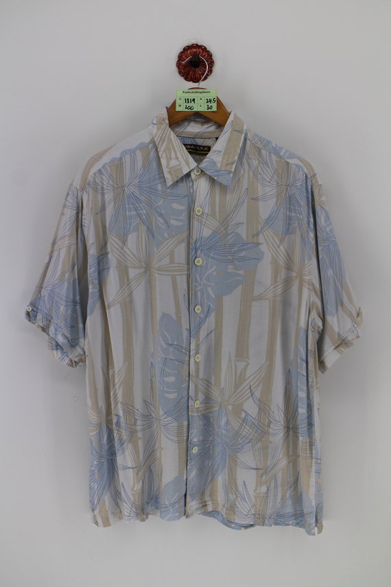 Vintage HAWAIIAN RAYON Men Shirt Large 90s Floral Tropical - Etsy