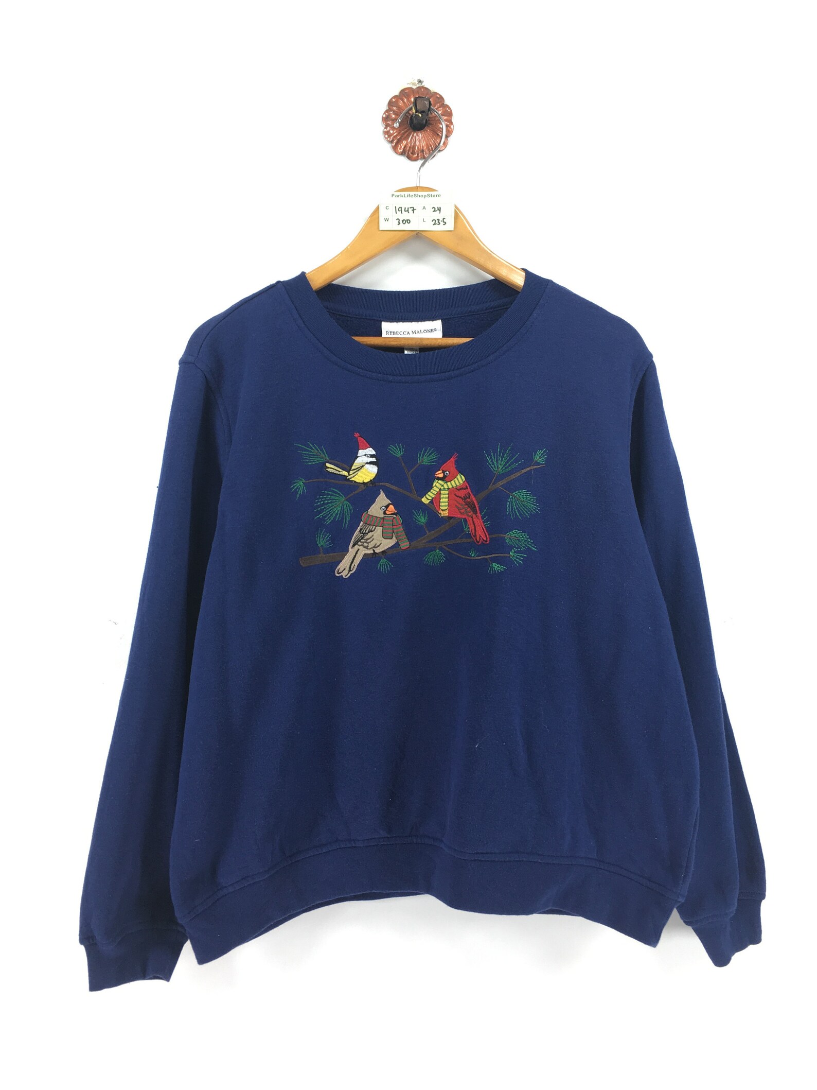 Vintage REBECCA MALONE Pullover Sweatshirt Women Large 90s Etsy