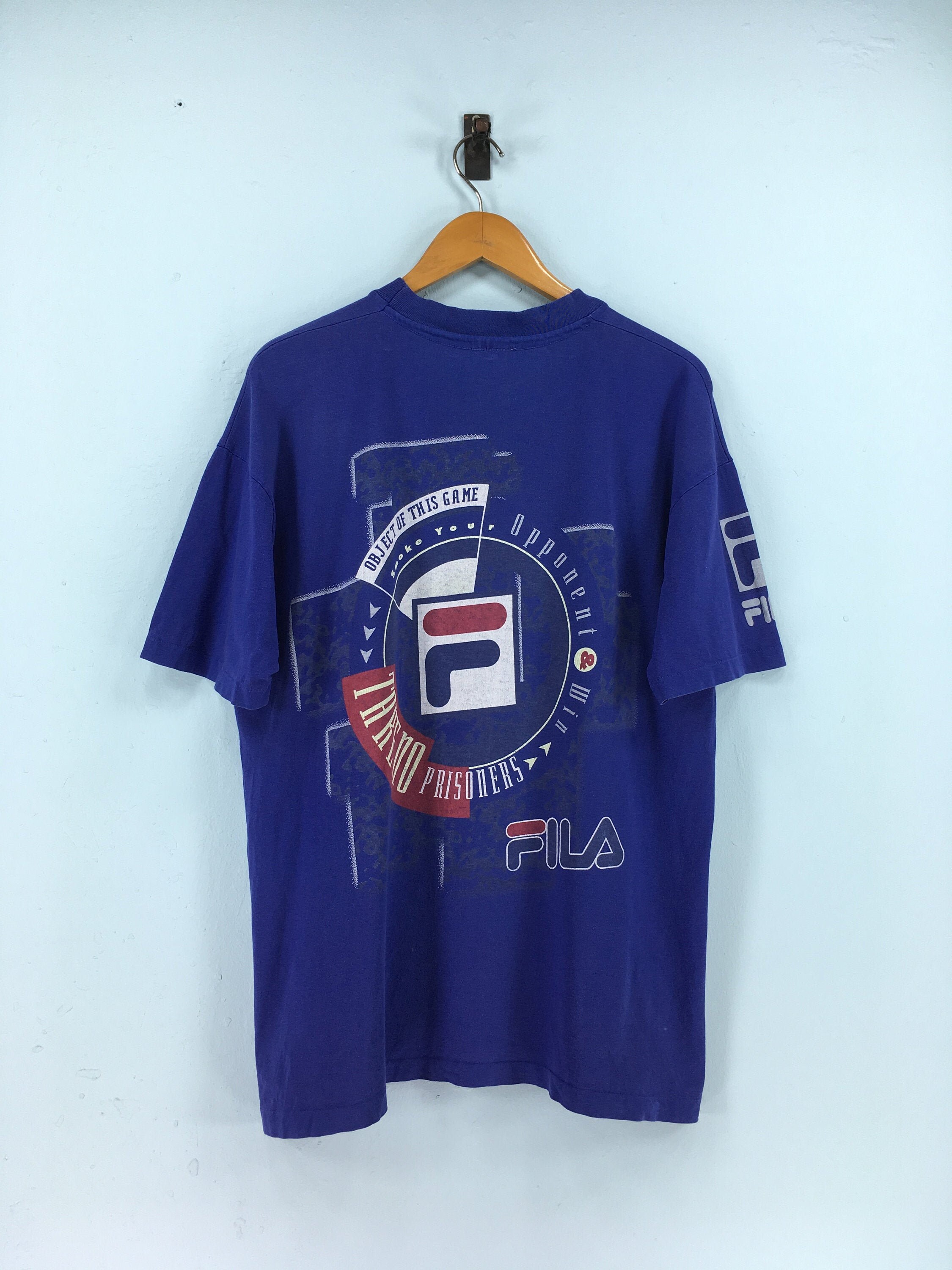 Vintage Fila Sports Tshirt Unisex Medium 90's Fila Italië - Etsy Nederland