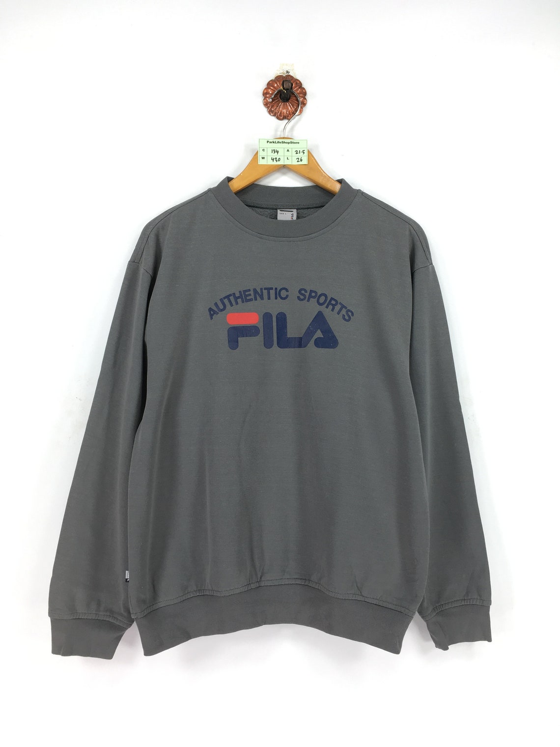 Vintage 90's FILA Pullover Sweatshirt Unisex Large Fila | Etsy