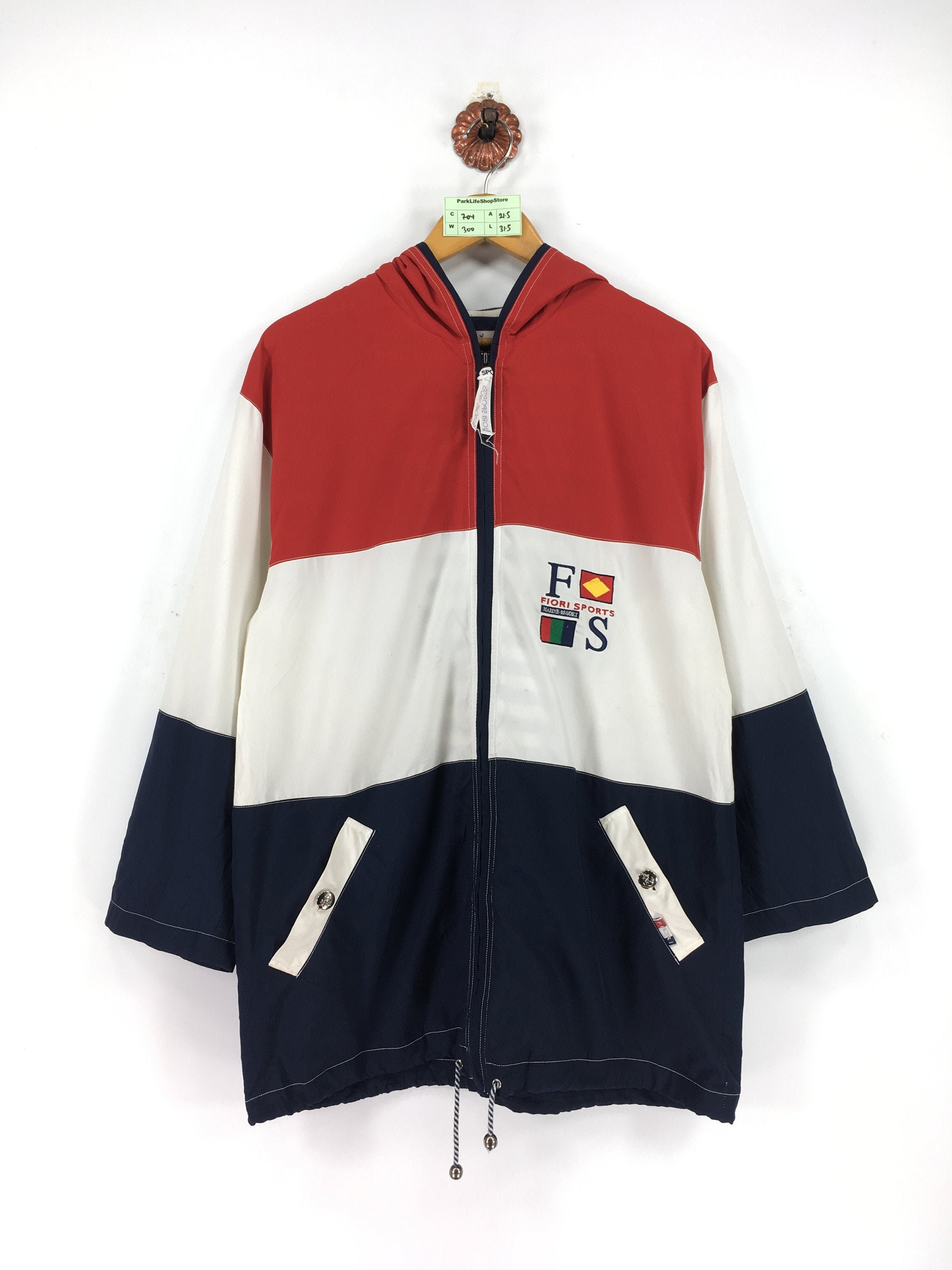 Vintage FIORI SPORTS Zipper Light Jacket Unisex Medium 90s - Etsy 日本 Vintage FIORI SPORTS Zipper Light Jacket Unisex Medium 90s - Etsy 日本
