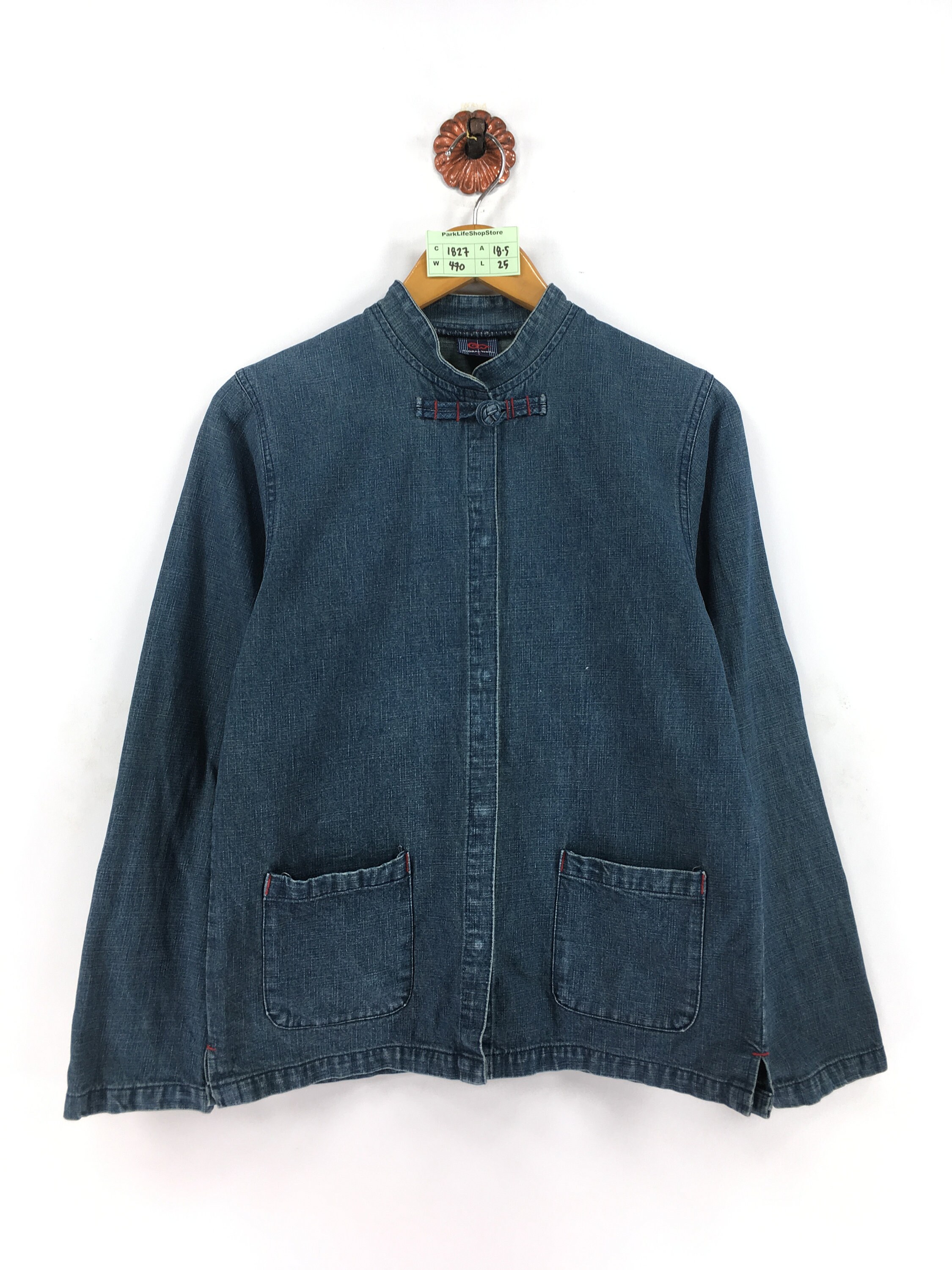 Vintage Global Work Denim Jeans Jacket 
