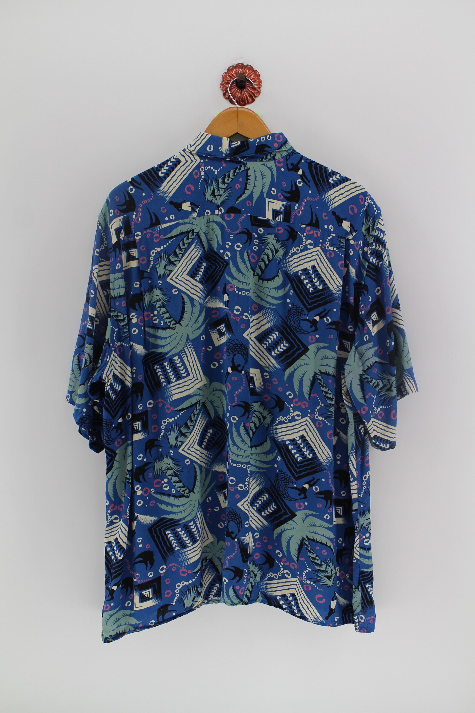 Vintage Reyn Spooner Usa Hawaiian Rayon Shirt Mens XLarge 90s | Etsy