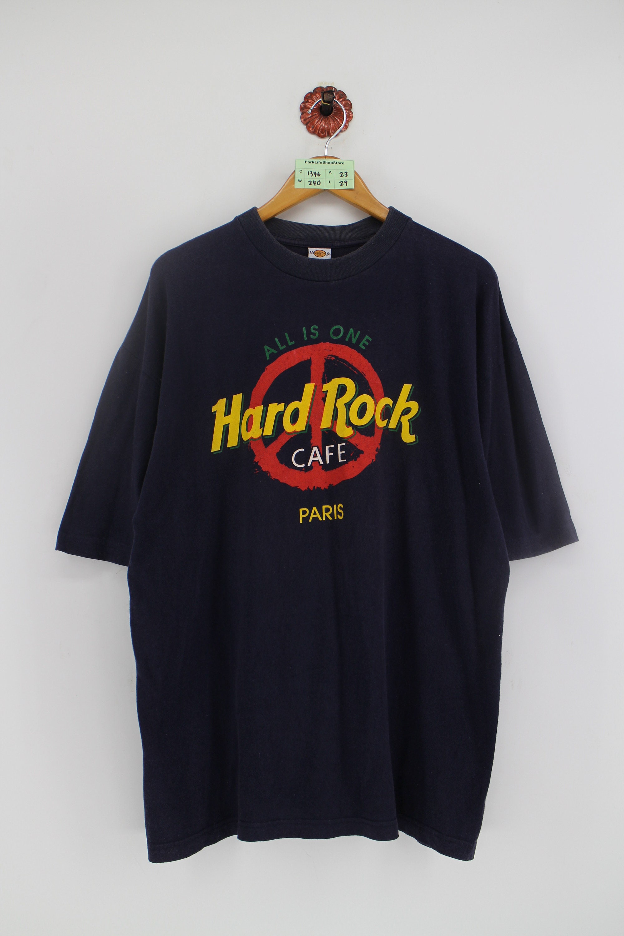 opfindelse Hvad ubetinget Vintage Hard Rock Cafe Paris Tshirt Xlarge 90's Sportswear - Etsy Israel
