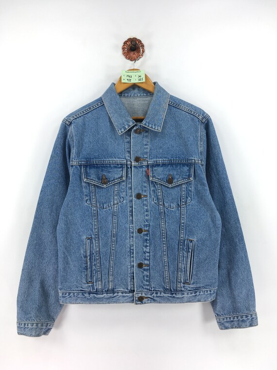 Vintage 90s LEVIS Trucker Denim Jeans Jacket Mediu