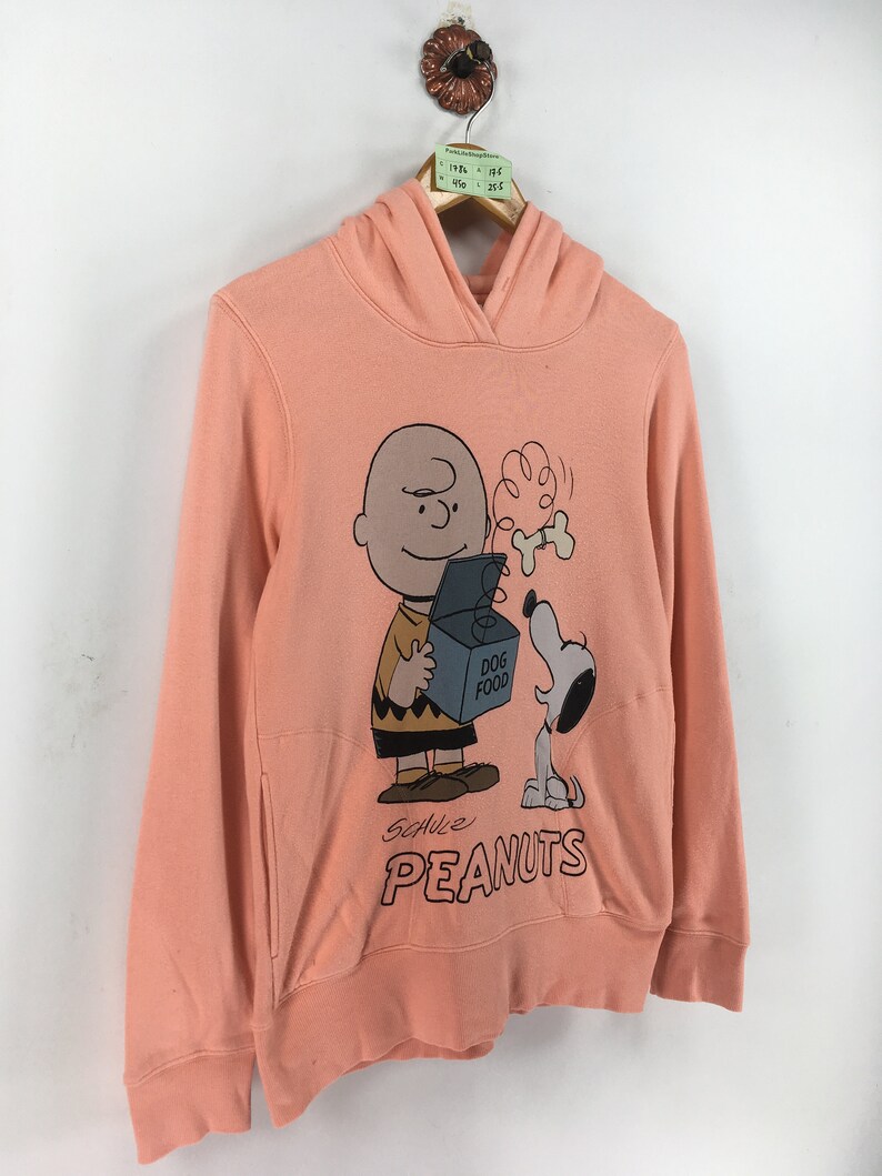 Peanuts Schulz Snoopy Pullover Hoodie Unisex Medium Vintage Etsy