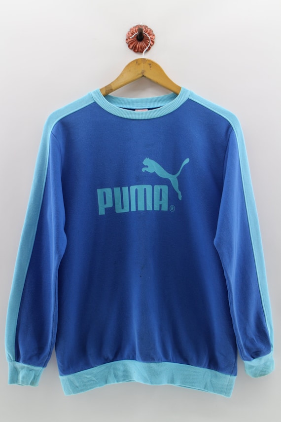 light blue puma sweatshirt