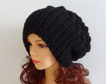 oversized knit cap