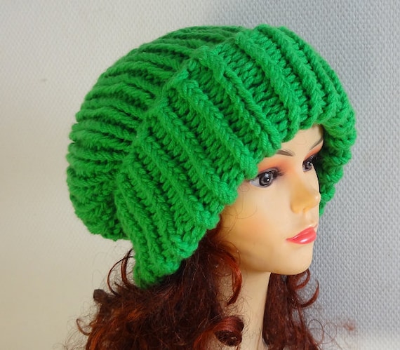 Chunky Beanie Oversized Hat Beanie Hat Handmade Wool Hat for Women