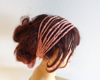 Rustic headband Boho Headband , Summer Headband, Braided crochet Headband, hippie womens headband Hair Accessories, boho girl hair Accessory
