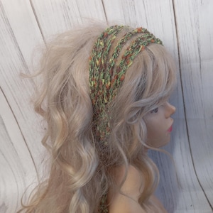Rustic headband Boho Headband , Summer Headband, Braided crochet Headband, hippie womens headband Hair Accessories, boho girl hair Accessory