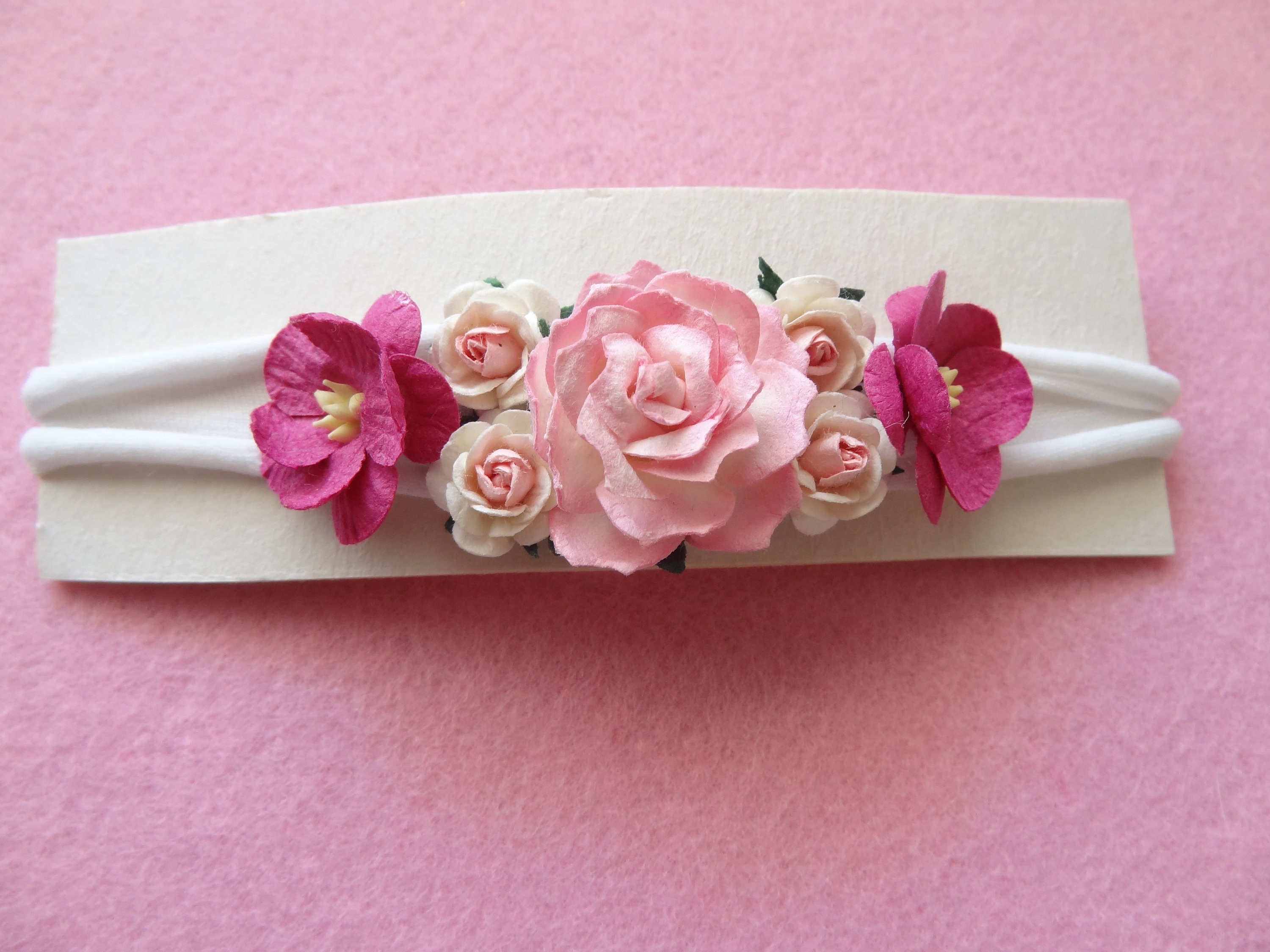 Flowers Headband Rose Headband newborn headband Etsy