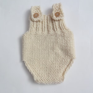 Knit romper photo prop romper Baby knitted romper  Knit Newborn Romper Newborn Girl Prop baby girl romper Knit Baby  newborn outfit