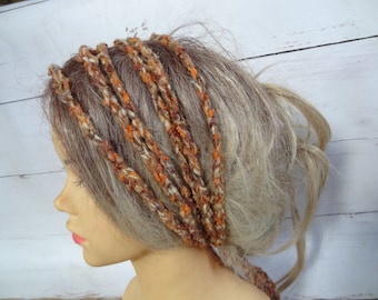 Rustic headband Boho Headband , Summer Headband, Braided crochet Headband, hippie headband Boho Festival Headband, boho hair Accessory