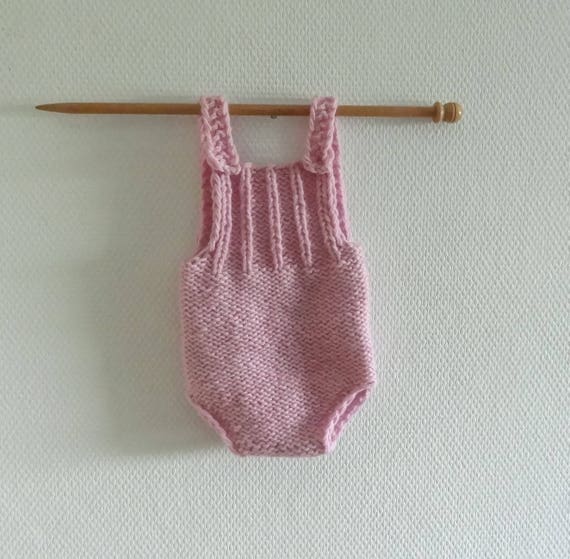 newborn knitted romper
