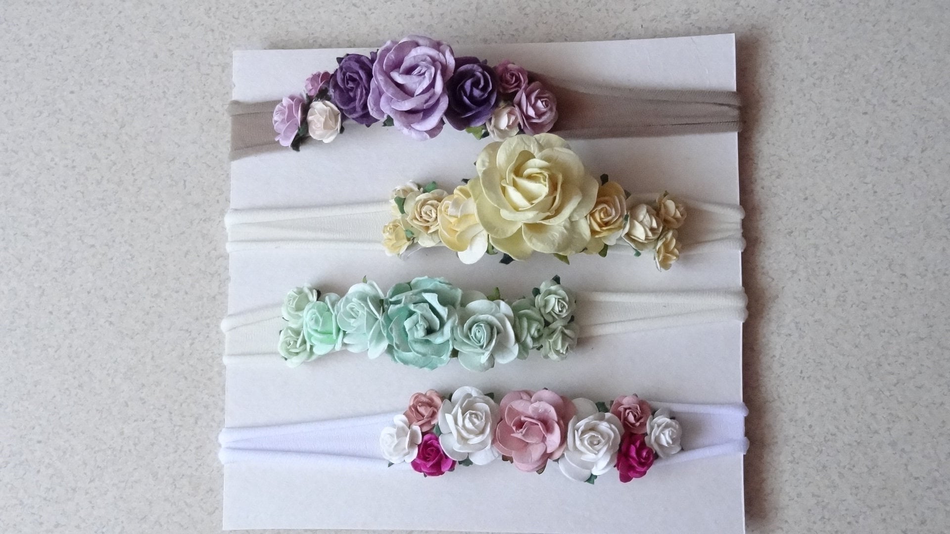 Floral Peach and Purple Headband Knotted Headband - Purple Floral with Dots on Peach | Jane.com main image 3