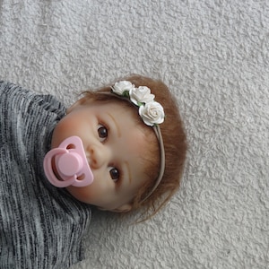 Dainty white flower Headband - Rose Headband - flowers crown - baby hairband - soft headband - Small headband mulberry flowers hairband