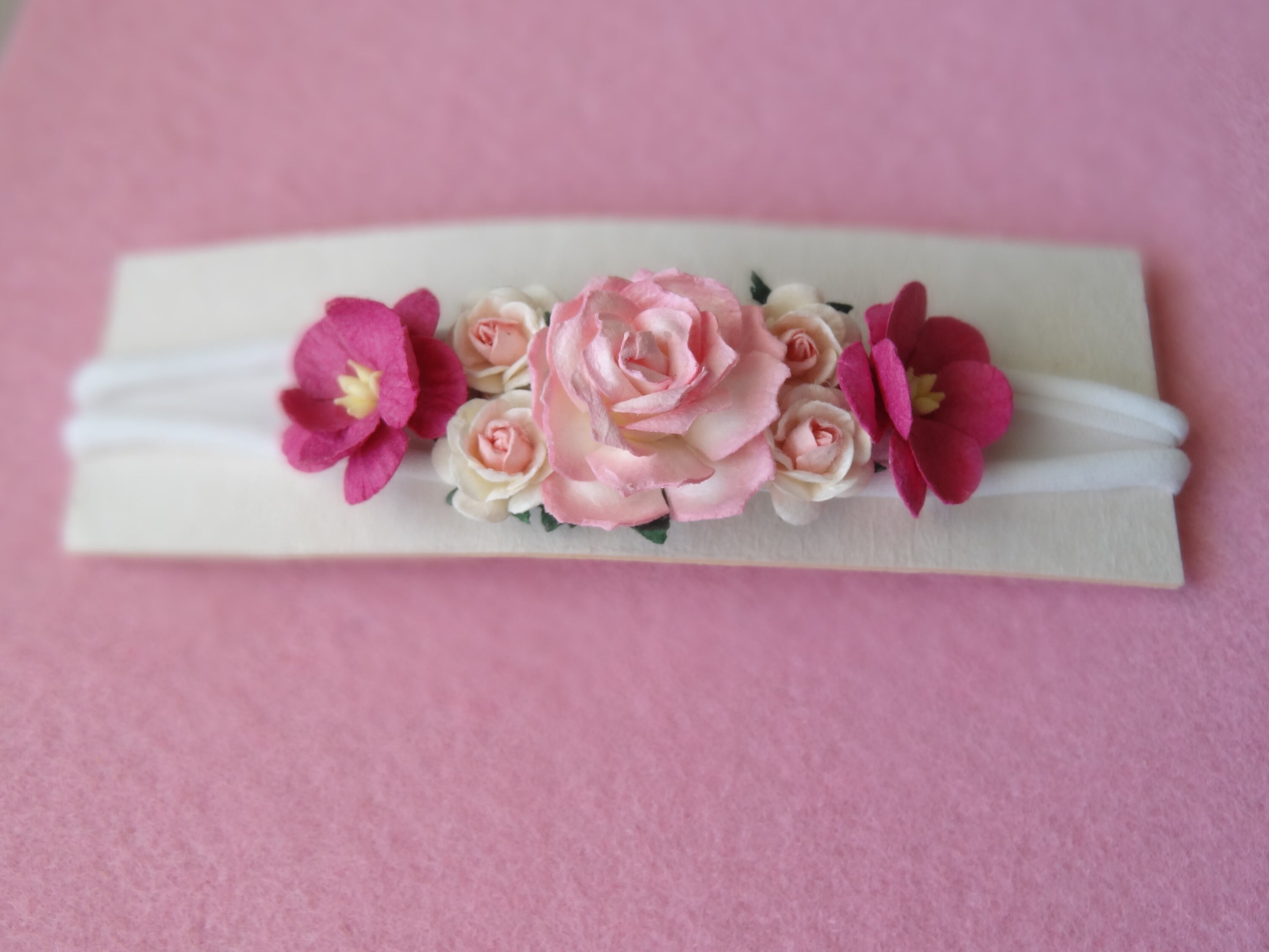 Flowers Headband Rose Headband newborn headband Etsy