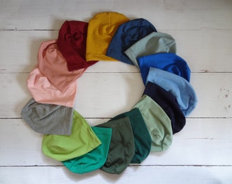 Gorro holgado de primavera / Gorro holgado de algodón / Gorro holgado de jersey unisex / Gorro de verano para niños / Gorro holgado para niñas / Gorro holgado para hombre y mujer / COLORES