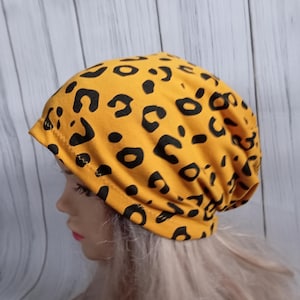 Slouchy Beanie Hat, Chemo Headwear, Chemo Beanie, cotton Hat, Unisex Beanie, Jersey Hat, Hats For Cancer Patients , Reversible beanie SIZES
