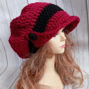 Hand Crochet Beret: Elegant Slouchy Winter Hat