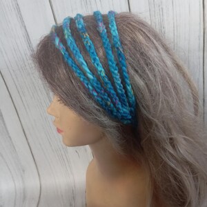 Handmade Braided Crochet Headband: Boho Hair Accessory