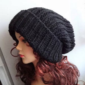 Bonnet femme pompon BH2 grosse maille double polaire hiver