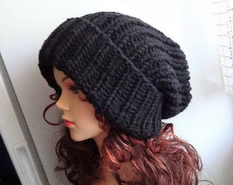 Super Slouchy Beanie Big Baggy Hat Inverno Adulto Teen Fashion Chunky Knit Slouchy Cappello lavorato a maglia Large Men Cappello oversize cappello invernale cappello grande