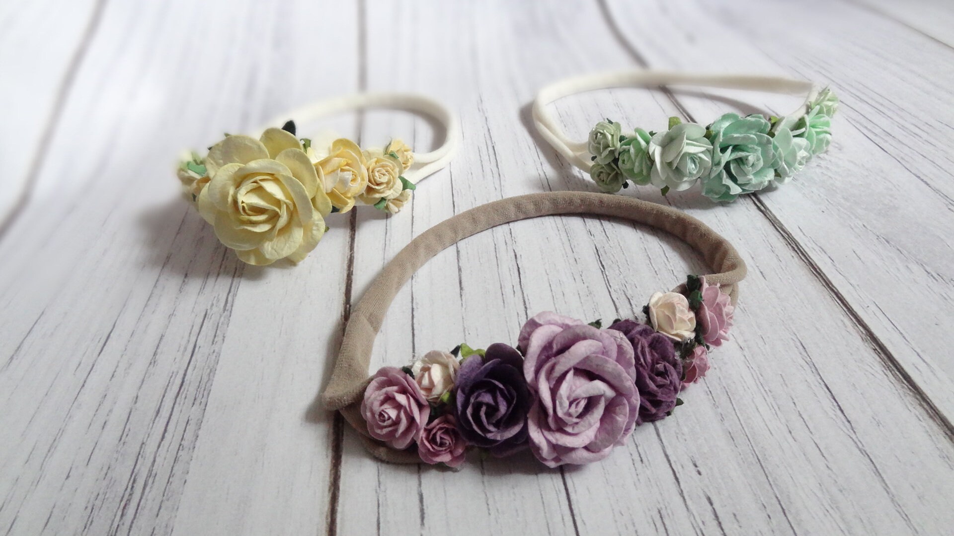 Floral Peach and Purple Headband Knotted Headband - Purple Floral with Dots on Peach | Jane.com main image 4