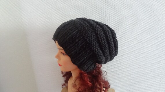 unisex Sacking Winter Hat - Autumn Accessories - Slouchy Beanie Women Hat - Oversized Hat - Chunky Knit - Mens Slouchy Beanie More Colors