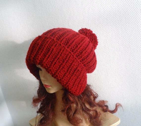 Designer Handknit Shawl & Matching Slouchy Beanie with Oversized Pom from NKS. Hat Shawl Set Designer Fashion Slouch Beanie Pom Pom Seafoam  main image 3