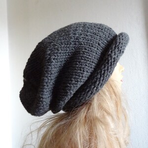 Extra Slouchy Beanie Big Baggy Hat Winter Fashion Chunky Slouchy Knitted Hat Large Men Oversized Hat winter hat unisex big hat men gift