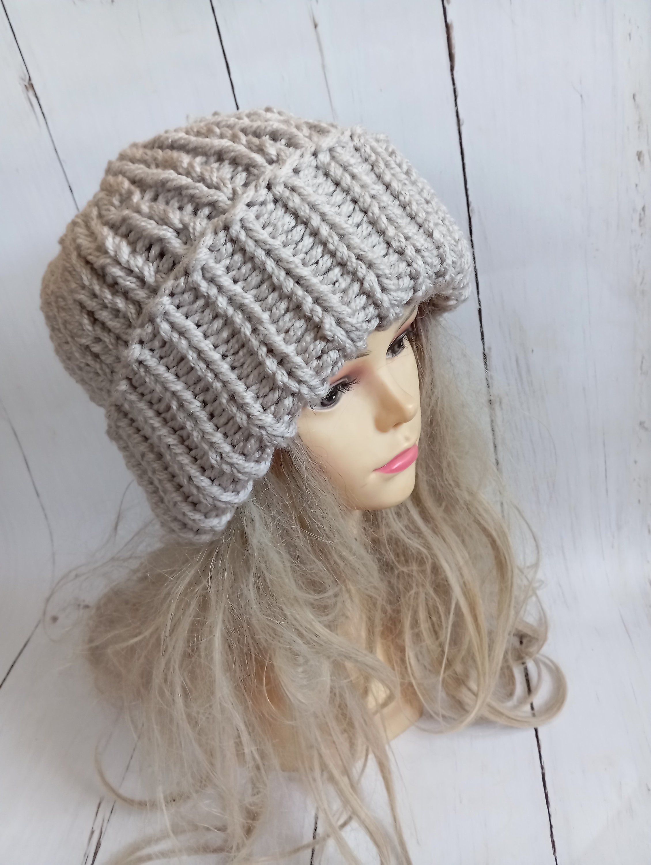Grey Knit Ribbed Beanie: Unisex Winter Hat - Etsy Canada