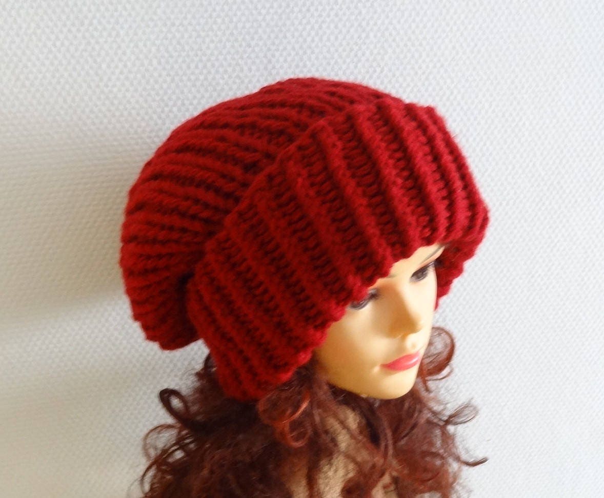 Somaler Chunky Knit Beanie - Oversize Slouchy Winter Hat For Women