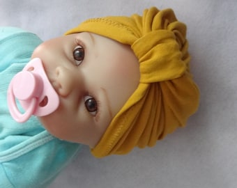 baby turban , hospital hat, baby girl hat, turbans for tots , sitter turban hat, turban head wrap, baby turban hat,  turban for kids