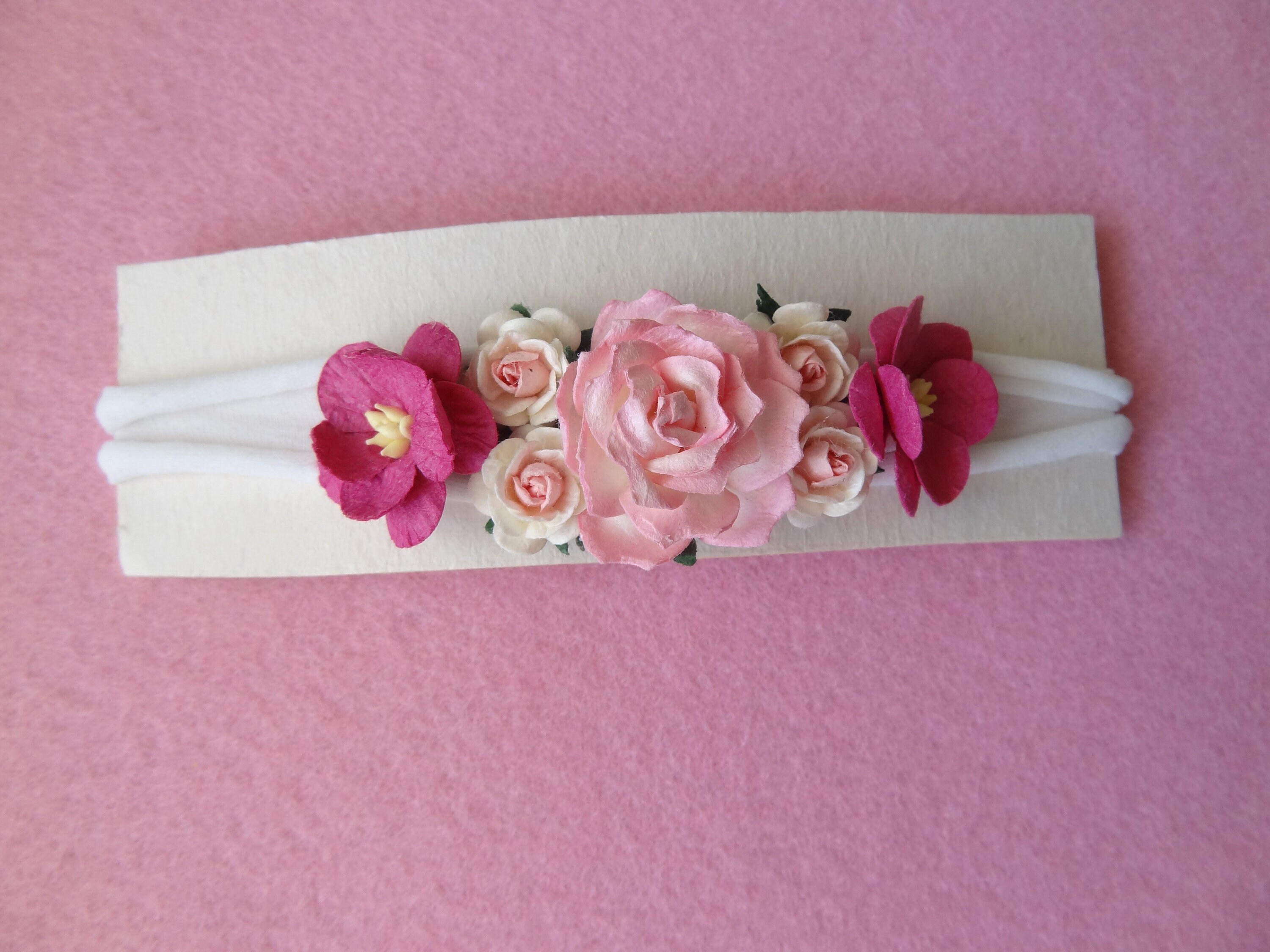 Flowers Headband Rose Headband newborn headband Etsy