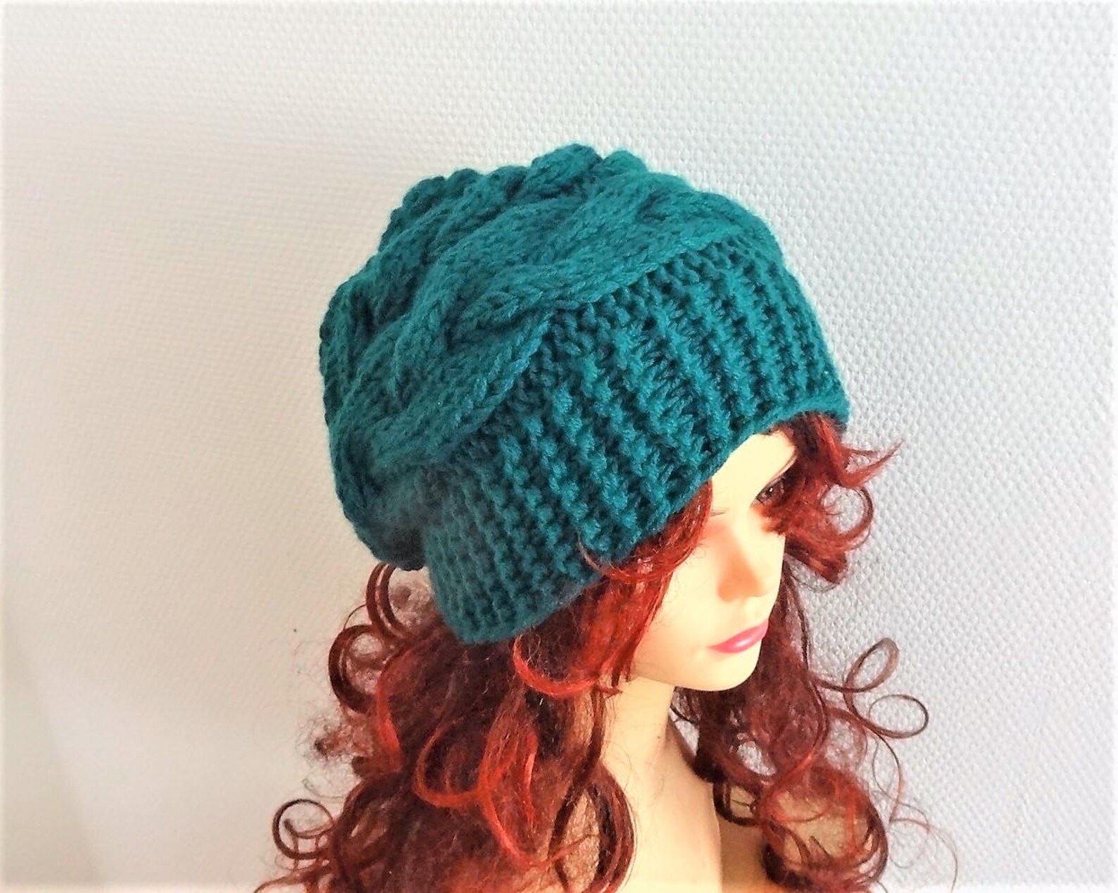 Slouchy Womens Knit Hat Creamy Beanie Womens Accessories Etsy