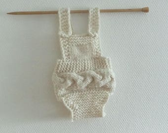 Knit romper photo prop romper Baby knitted romper Knit Newborn Romper Newborn Girl Prop boy grey romper Knit Baby  Newborn photo prop