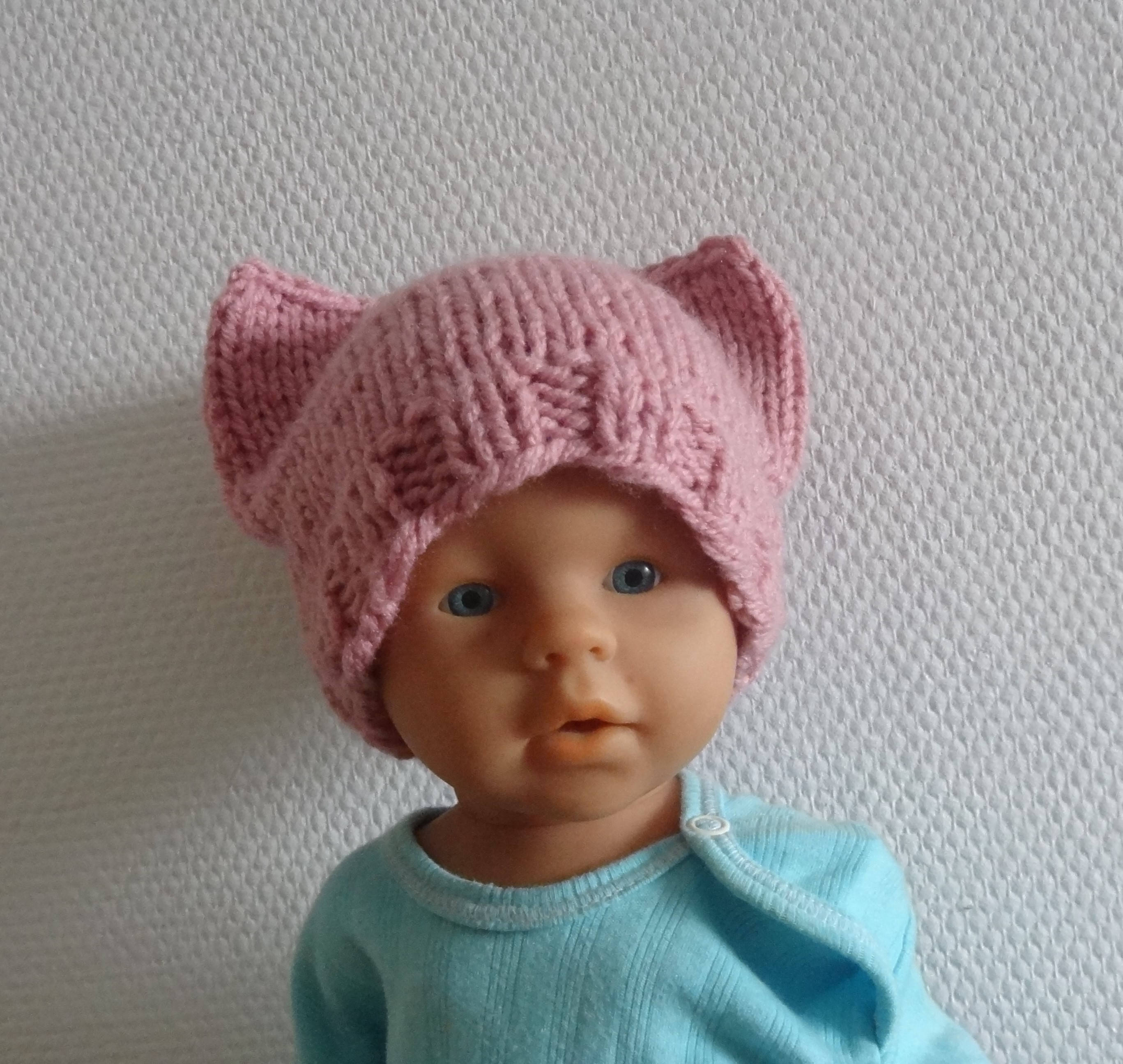 Newborn  Cat hat Chunky beanie Knit cat ears hat kids pussyhat girl pussyhat cat Hat Pink newborn pussyhat Feminist hat baby cat hat COLORS