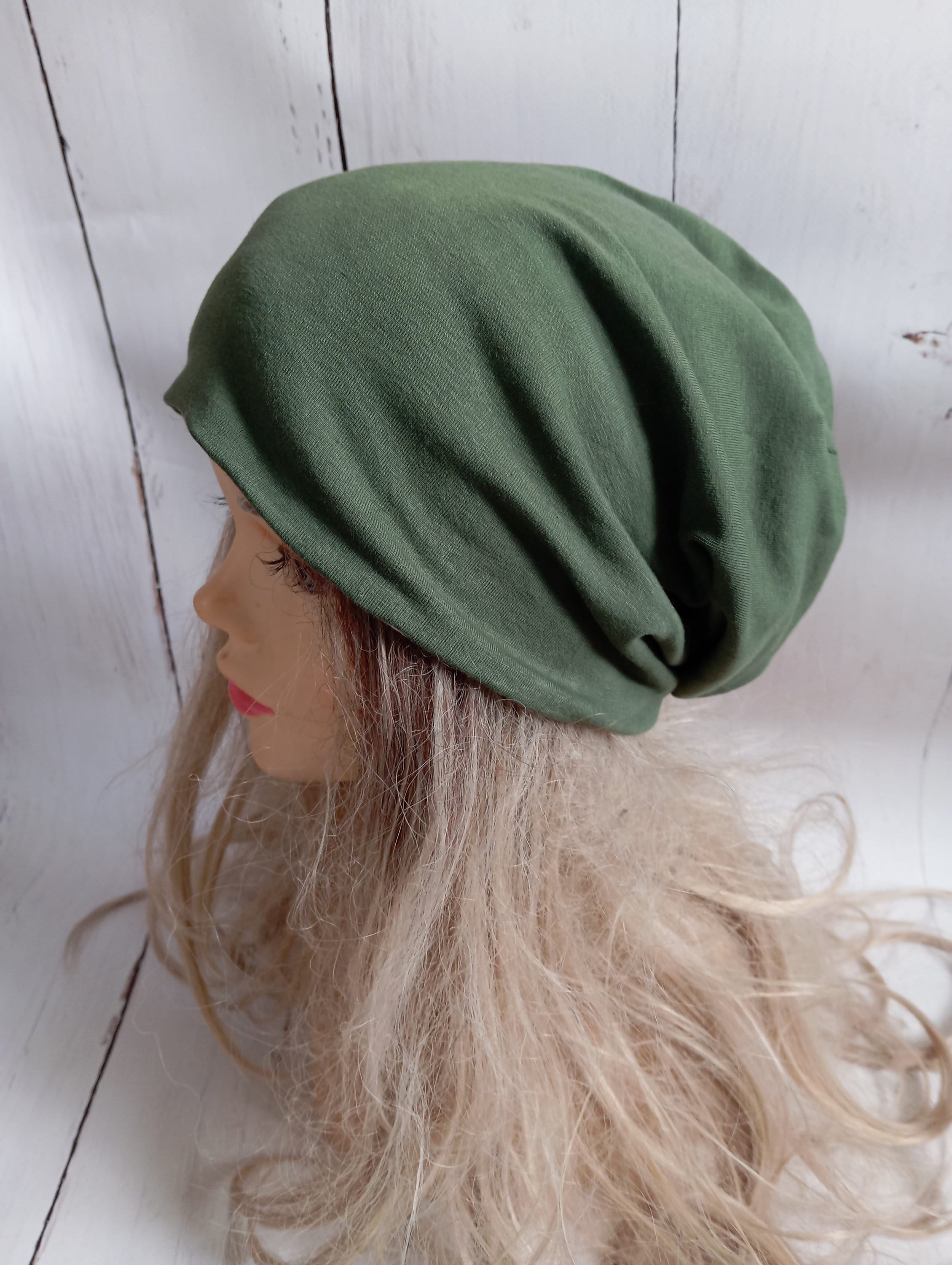 Bamboo Chemo Slouch Beanie - Etsy Canada