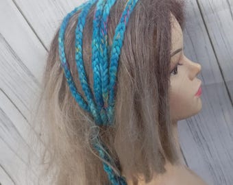Handmade Braided Crochet Boho Headband: Festival Hair Accessory