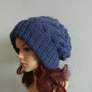 Slouchy Hat Womens Hat Oversized Slouchy Beanie super slouchy hat knit cable hat big men hat chunky hat Unisex OVERSIZED  winter hat COLORS
