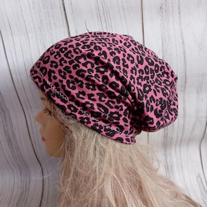 Reversible Slouchy Beanie, Chemo Headwear, Chemo Beanie, cotton Hat, Unisex Beanie, Jersey Hat, Hats For Cancer Patients ,  COLORS SIZES