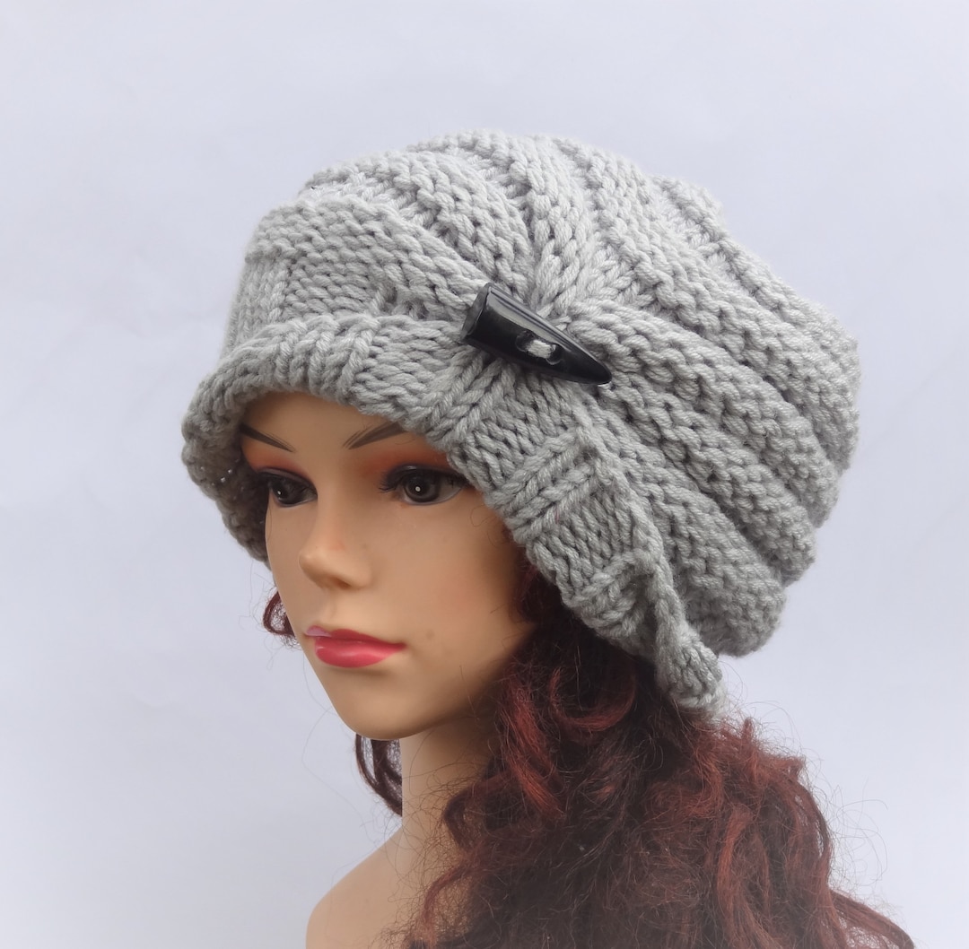 Hand Knit Hat Knit Women Hat Fall Women Fashion Knit Hat Women Etsy