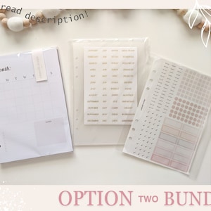 A5 Budget Planner Insert Bundle - Finance Binder - Budget system - Cash Envelopes - Sinking Funds, Debt Tracker - Minimalist